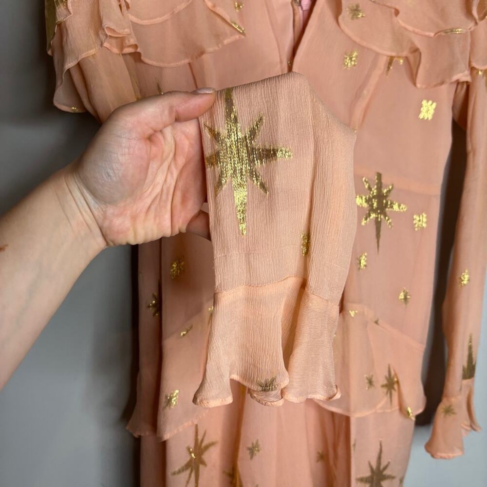 For Love & Lemons Gilded Star Mini Dress - Picture 7 of 12